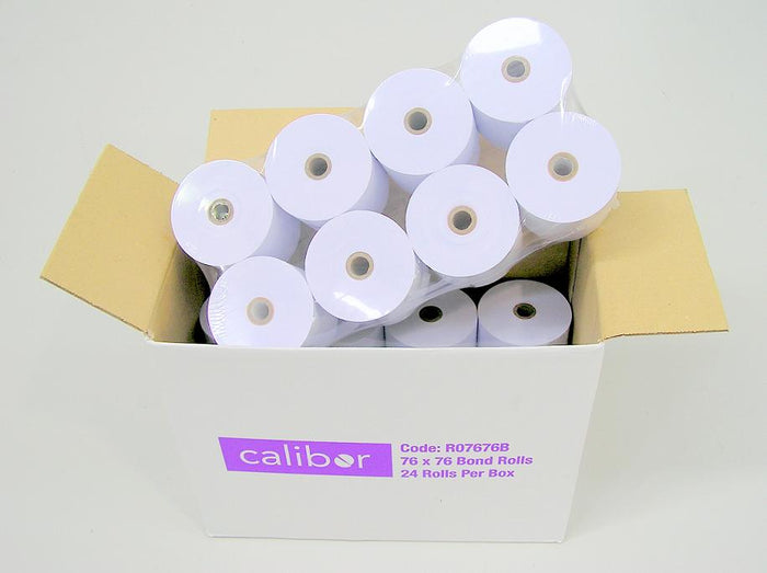 Calibor Bond Paper 76mm x 76mm 24 Rolls SKRO7676B
