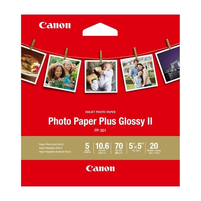 Canon 5x5 Glossy Photo Paper 20's pack DSCPP301SQ5IN20