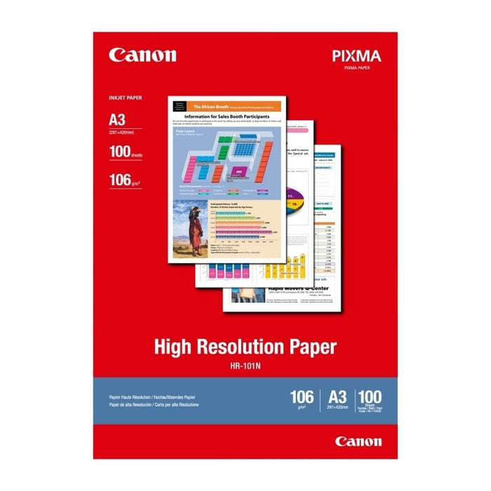 Canon A3 HR-101 High Resolution 106gsm Paper 100's pack DSCHR101A3100