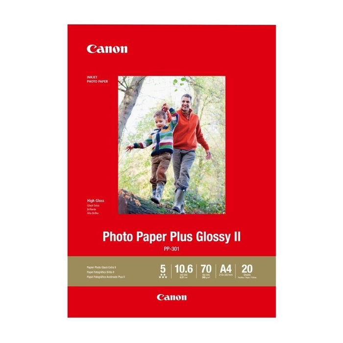 Canon A4 Glossy Photo PaperPlus 20's pack DSCPP301SQ3IN20
