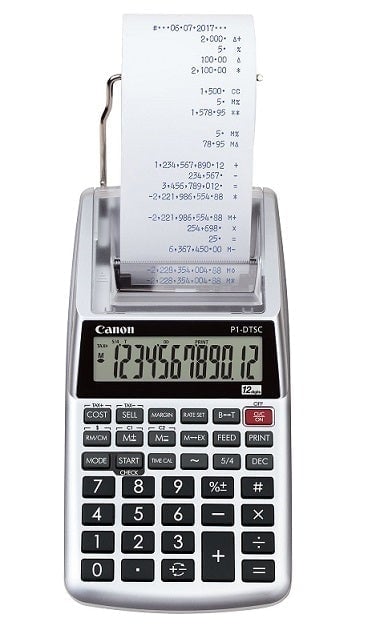 Canon P1-DTSC II Printing Calculator - Silver DSCCP1DTSCII