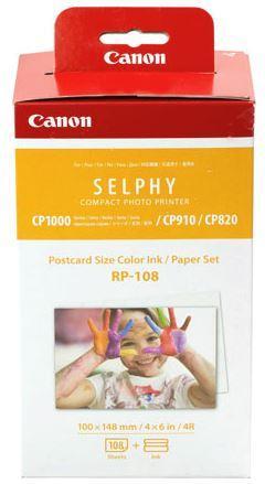Canon RP-108 Selphy 6" x 4" Photo Paper + Ink Kit DSCRP108