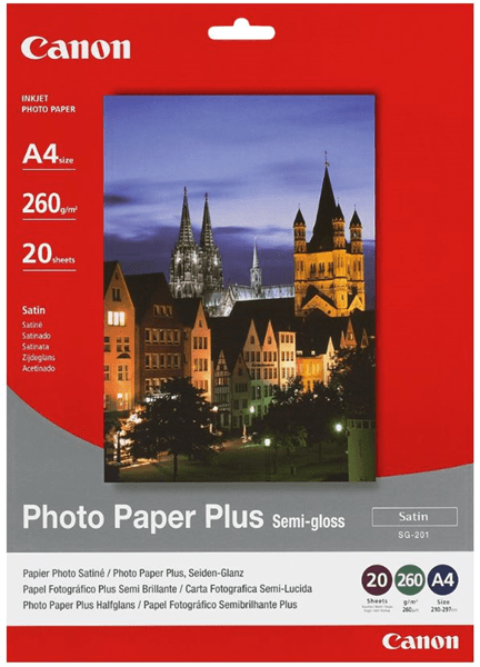 Canon Semi Gloss Photo Paper A4 260gsm x 20 Sheets DSCSG201