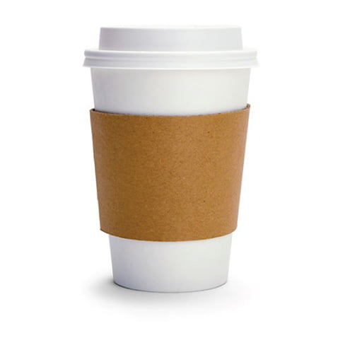 Cardboard Cup Holder Sleeve, Fits 80mm, Pack of 1000 MPH16520