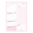 Carpe Diem Daily Planner Pad Ballerina Pink FPP9162CD