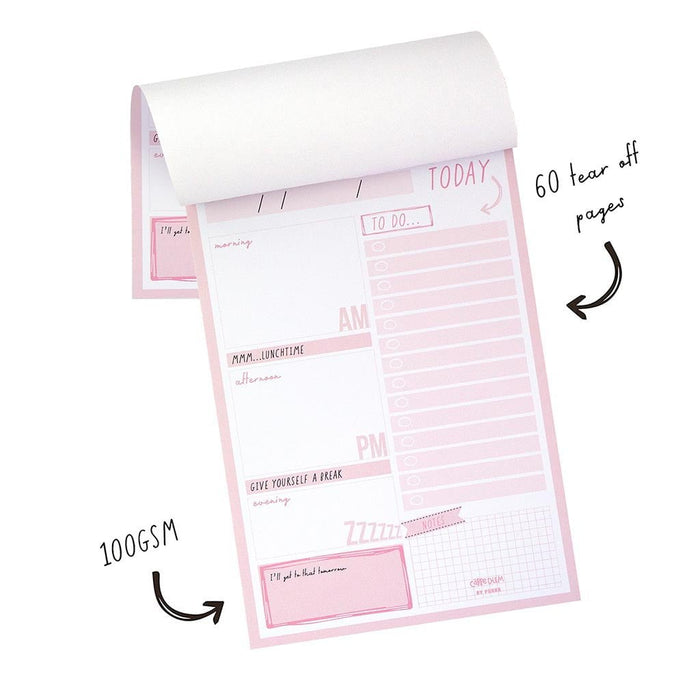 Carpe Diem Daily Planner Pad Ballerina Pink FPP9162CD