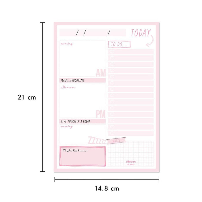 Carpe Diem Daily Planner Pad Ballerina Pink FPP9162CD