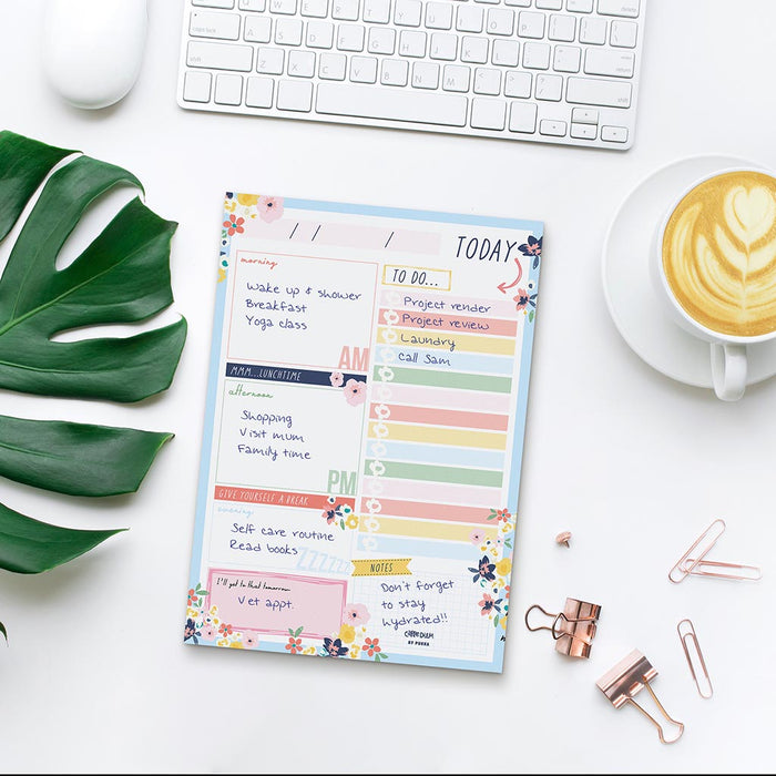 Carpe Diem Daily Planner Pad Ditzy Floral FPP9207CD