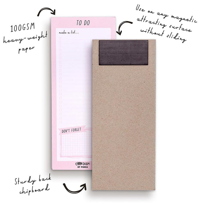 Carpe Diem Magnetic To Do List Ballerina Pink FPP9161CD