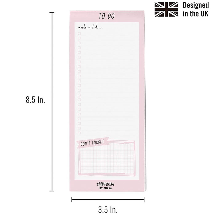 Carpe Diem Magnetic To Do List Ballerina Pink FPP9161CD
