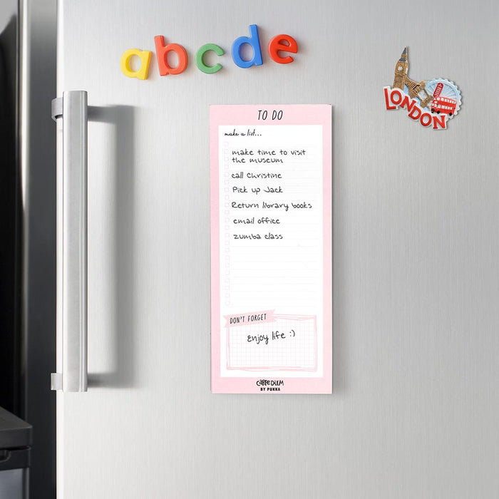 Carpe Diem Magnetic To Do List Ballerina Pink FPP9161CD