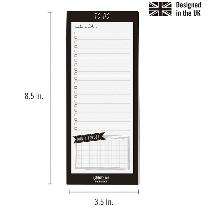 Carpe Diem Magnetic To Do List Black FPP9118CD