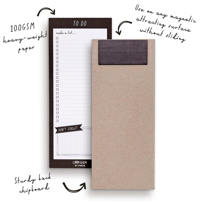 Carpe Diem Magnetic To Do List Black FPP9118CD