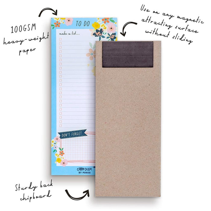 Carpe Diem Magnetic To Do List Ditzy Floral FPP9206CD