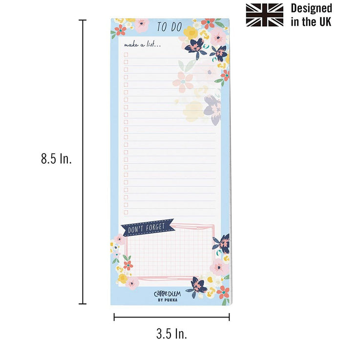 Carpe Diem Magnetic To Do List Ditzy Floral FPP9206CD