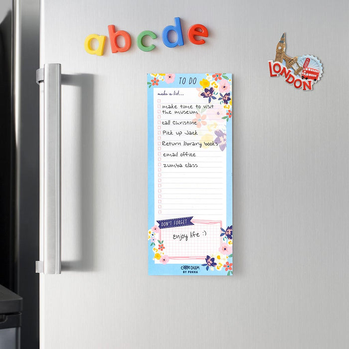 Carpe Diem Magnetic To Do List Ditzy Floral FPP9206CD
