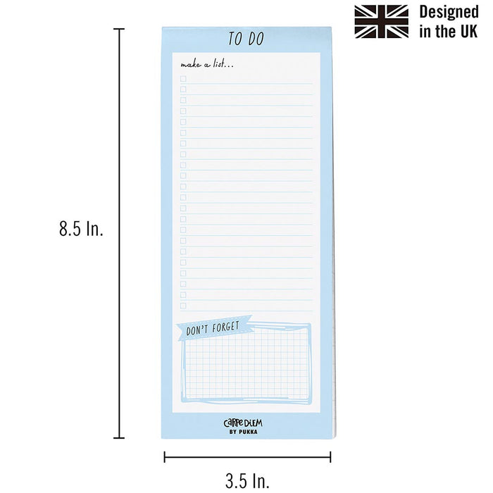Carpe Diem Magnetic To Do List Sky Blue FPP9176CD