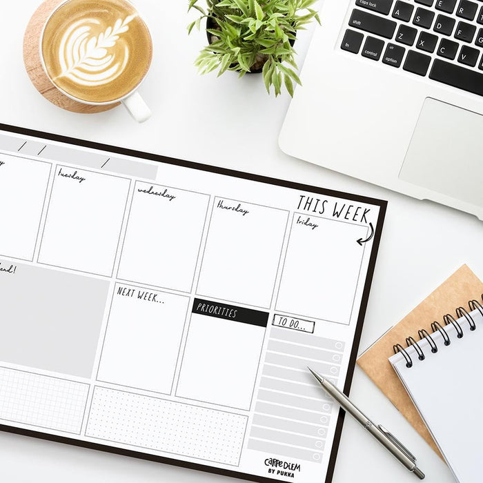 Carpe Diem Weekly Planner Pad Black FPP9120CD