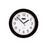 Carven Clock 250mm Black Frame AOCL250PLBL