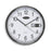 Carven Quartz Wall Clock With Day+Date 285mm Silver AOCL285SDATE