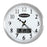 Carven Quartz Wall Clock With LCD Day+Date 350mm Silver AO0347590