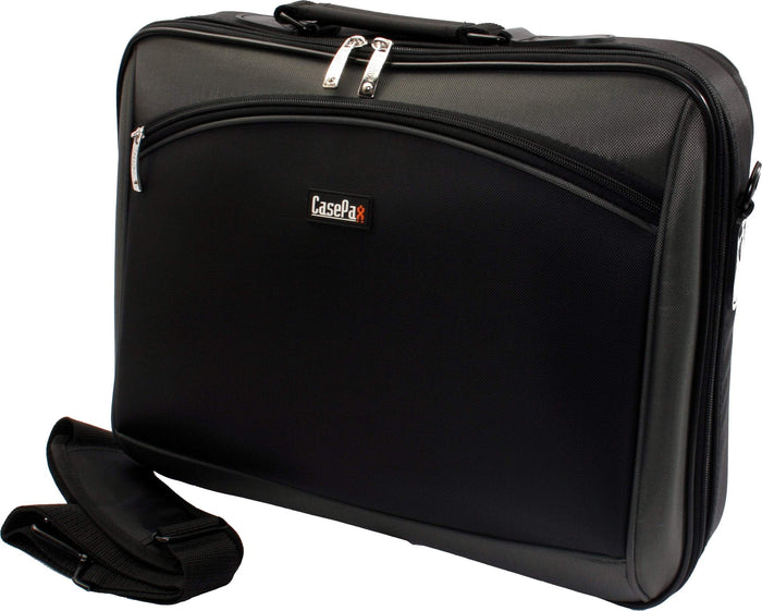 CasePax Laptop Bag 17 Inch Black Nylon With Grey Contrast MAMB172