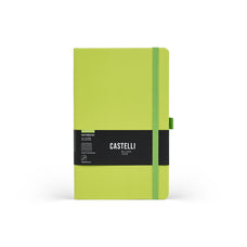 Castelli All Colour Ruled Notebook, Acid Green, 130mm x 210mm CX1000778