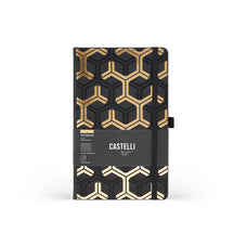 Castelli Gold Pocket Ruled Notebook, Nest, 90mm  x 140mm CX1000761