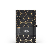 Castelli Gold Ruled Notebook, Flower, 130mm x 210mm CX1000764