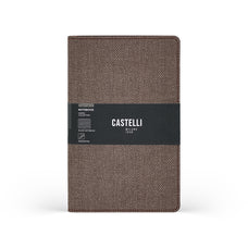 Castelli Harris Ruled Notebook, Coffee Brown, 130mm x 210mm CX1000769
