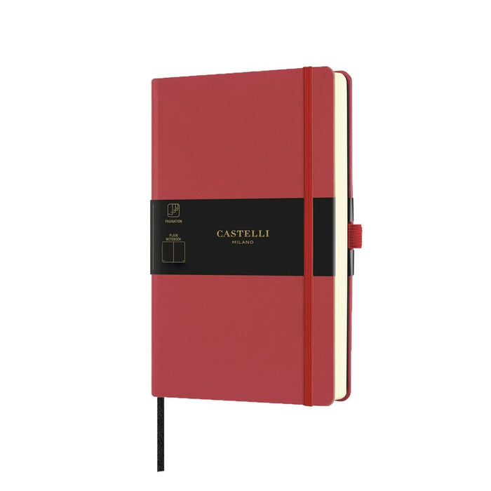 Castelli Notebook A5 Ruled Aqua Coral Red CXQC625-757