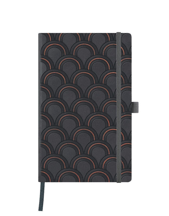 Castelli Notebook A5 Ruled Copper & Gold Art Deco (Copper) CXQC6NO-492