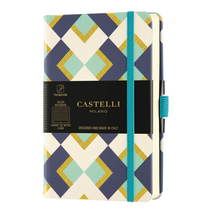 Castelli Notebook Oro Pocket Ruled Chess CXQC2BZ-001