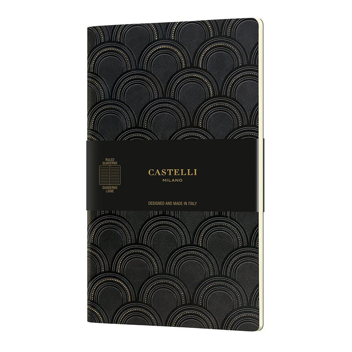 Castelli Quaderno Notebook A5 Art Deco Gold CXQN6NW-464