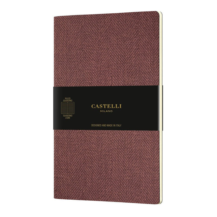 Castelli Quaderno Notebook A5 Harris Red CXQN6NU-387