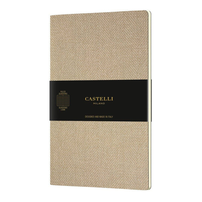 Castelli Quaderno Notebook A5 Harris Sand CXQN6NU-918