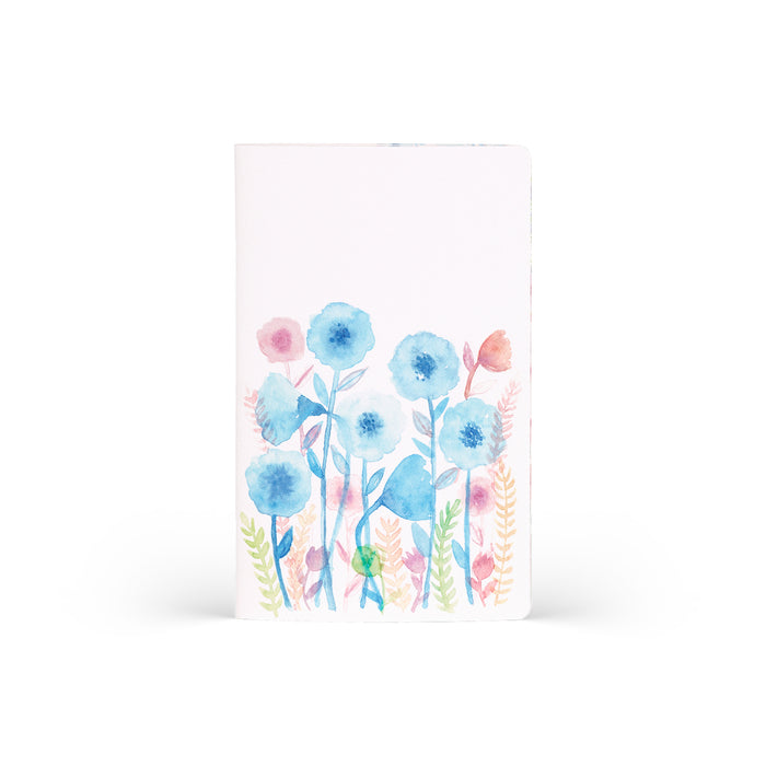 Castelli Quaderno Stitched Aquarello Plain Notebook, Wind Flowers, 130mm x 210mm CX1000795