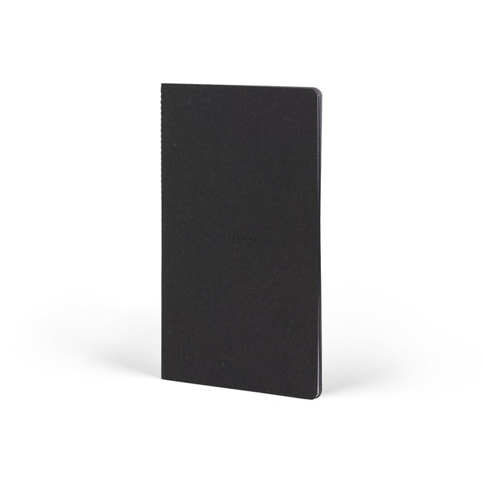 Castelli Quaderno Stitched Wool&Cotton Ruled Notebook, Black, 130mm x 210mm CX1000789