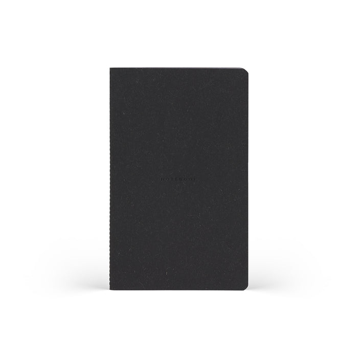 Castelli Quaderno Stitched Wool&Cotton Ruled Notebook, Black, 130mm x 210mm CX1000789