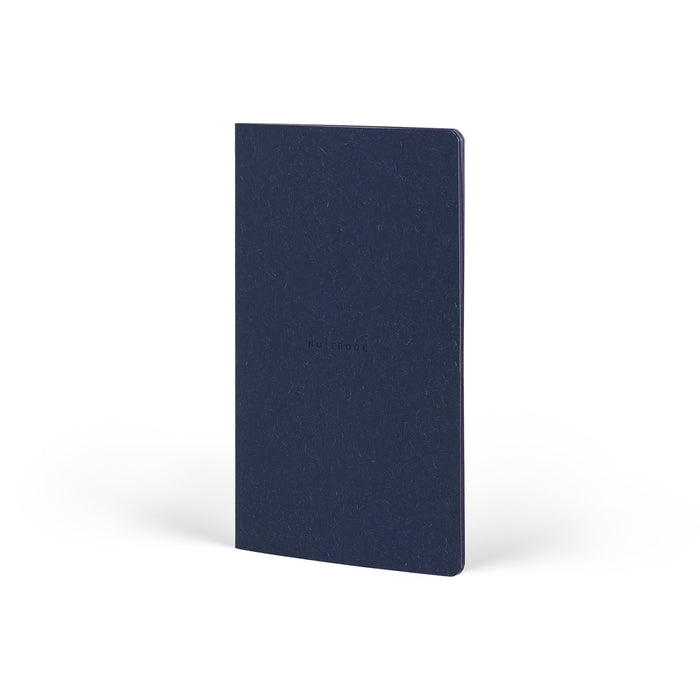 Castelli Quaderno Stitched Wool&Cotton Ruled Notebook, Blue, 130mm x 210mm CX1000790