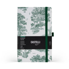 Castelli Ruled Notebook, Landscapes Collection, Evergreen, 130mm x 210mm CX1002412