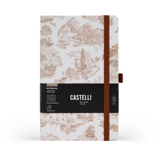 Castelli Ruled Notebook, Landscapes Collection, Walnut, 130mm x 210mm CX1002413