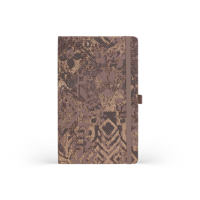 Castelli Shabby Ruled Notebook, Brown Texture, 130mm x 210mm CX1000782