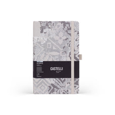 Castelli Shabby Ruled Notebook, Grey Texture, 130mm x 210mm CX1000781