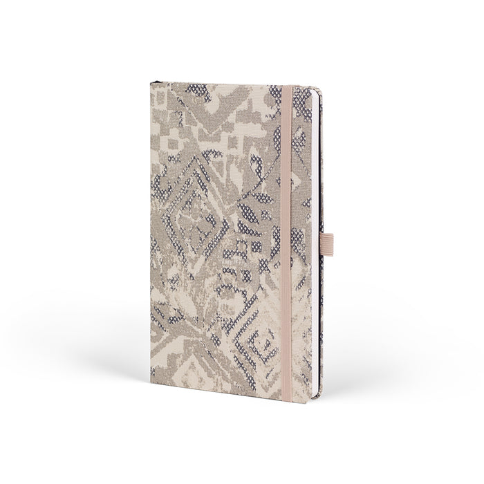 Castelli Shabby Ruled Notebook, Silver Texture, 130mm x 210mm CX1000784