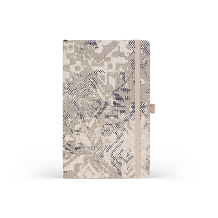 Castelli Shabby Ruled Notebook, Silver Texture, 130mm x 210mm CX1000784