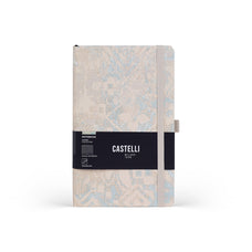 Castelli Shabby Ruled Notebook, Sky Blue Texture, 130mm x 210mm CX1000783