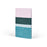 Castelli Stripes Notebook, Mid Ruled, 130mm x 210mm, Dusty Pink CX1000756