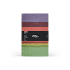 Castelli Stripes Notebook, Mid Ruled, 130mm x 210mm, Peach CX1000757