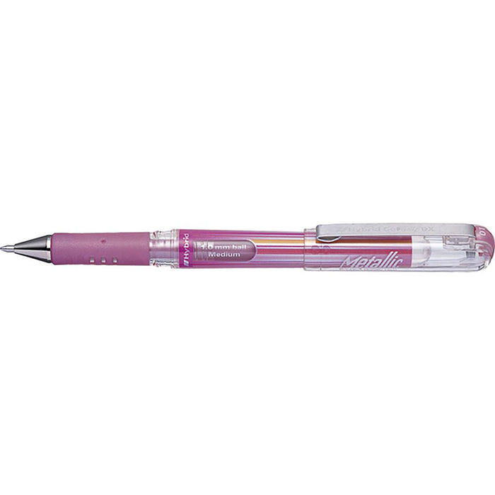 Pentel Hybrid Gel Grip Dx Gell Roller Pen Stick K230m 1.0mm Pink - Pack of 12